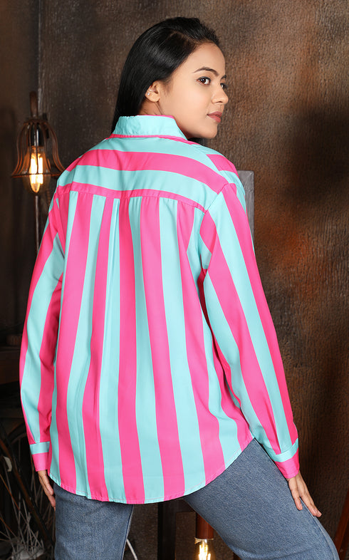 STRIPE OVERSIZED SHIRT