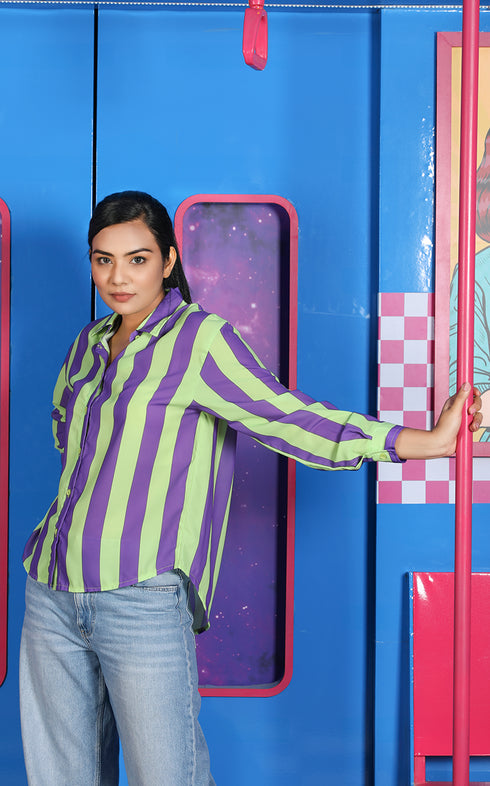 STRIPE OVERSIZED SHIRT