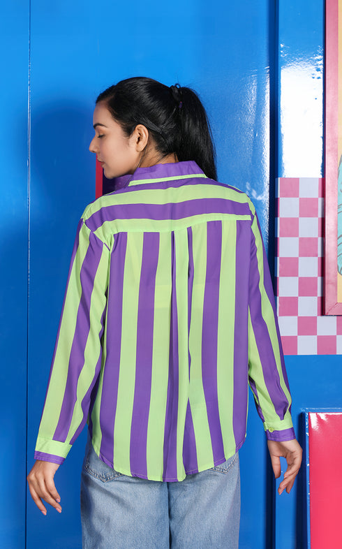 STRIPE OVERSIZED SHIRT