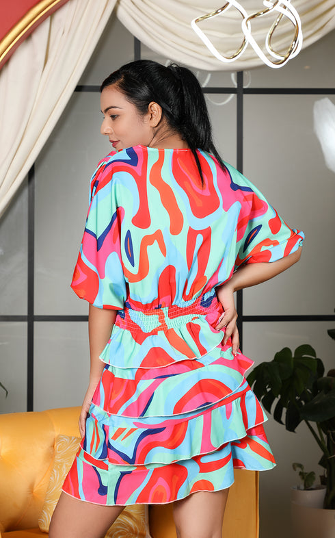 MARTINI LAYER SHORT DRESS