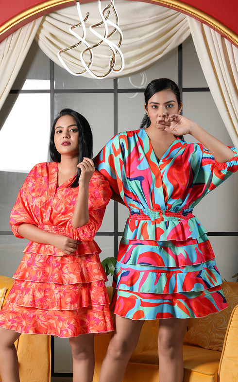 MARTINI LAYER SHORT DRESS