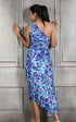 INFINITY SAPPHIRE DRAPE DRESS