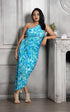 INFINITY SAPPHIRE DRAPE DRESS