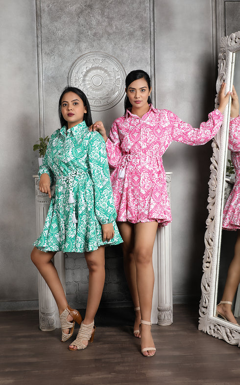 PRINT-CESS SKATER DRESS LUSH