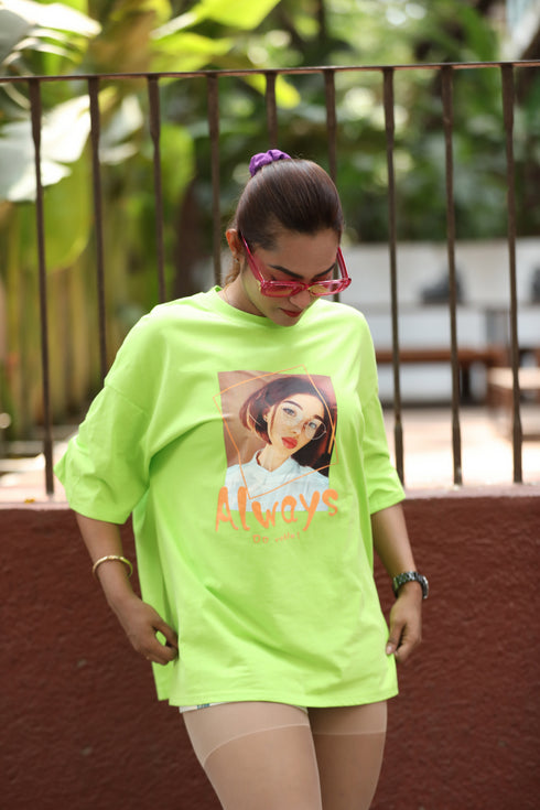 neon oversize tshirt