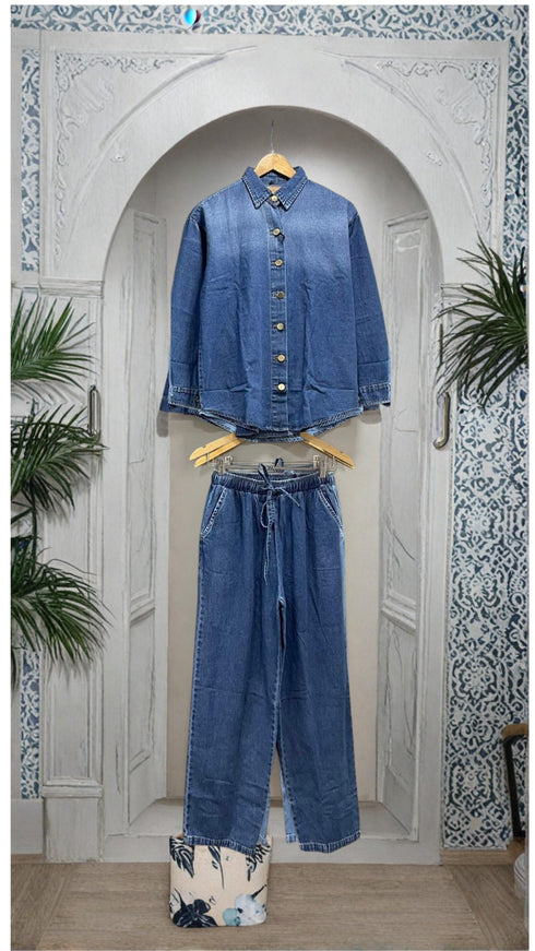 FARAH KHAN DENIM CO-ORD SET