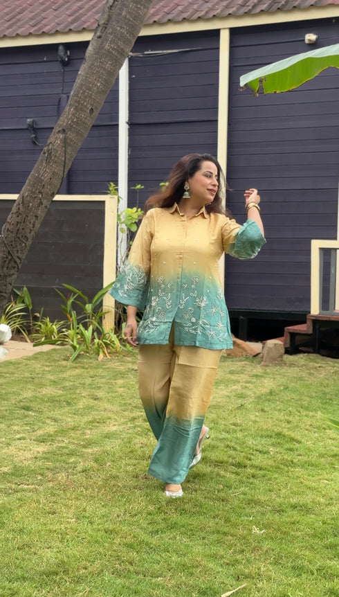 OMBRE SILK CO-ORD SET