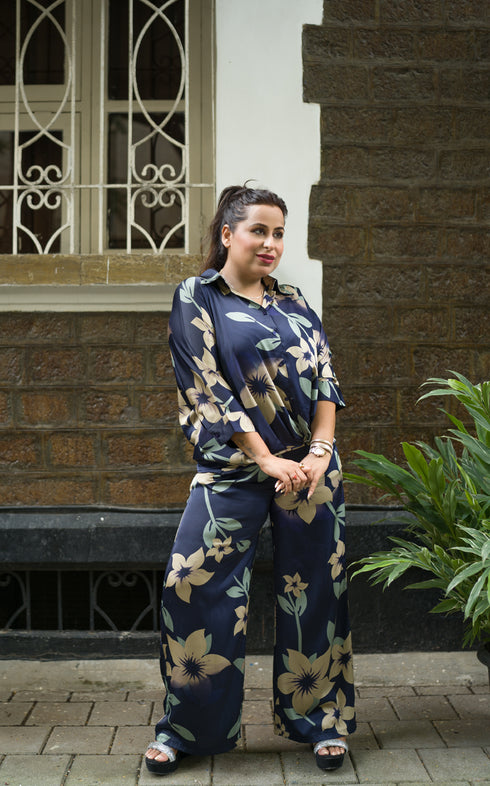 GUL TANIA BLUE CORD SET