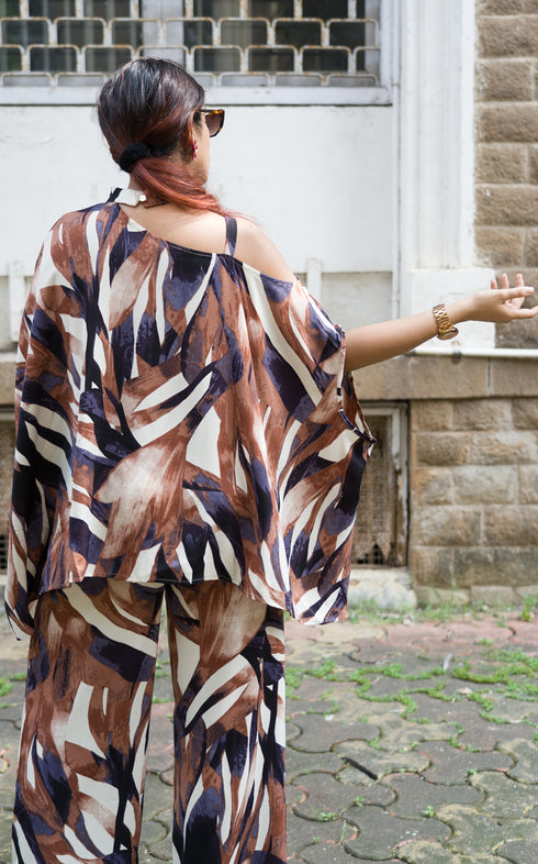 ABSTRACT PRINT CO-ORD SET