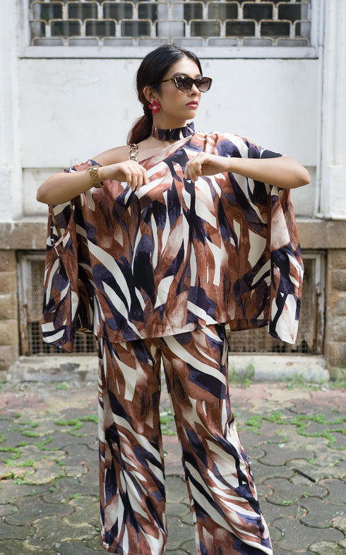 ABSTRACT PRINT CO-ORD SET