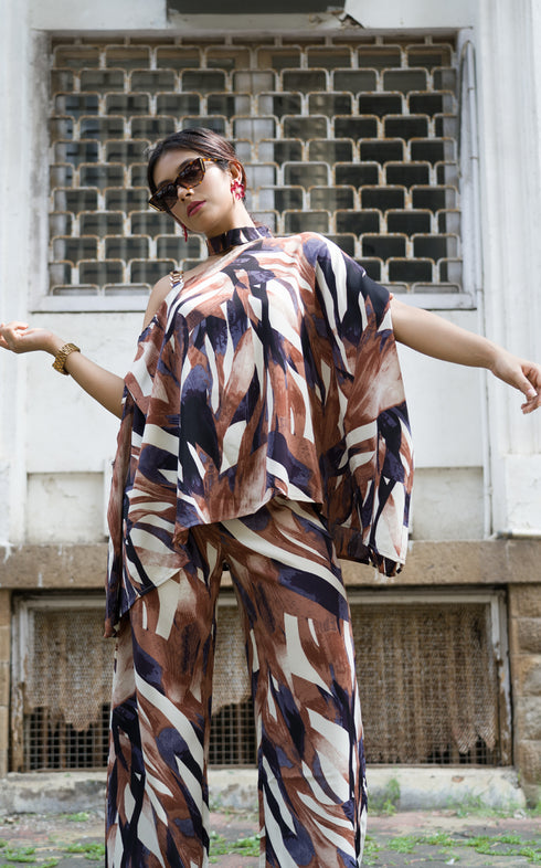 ABSTRACT PRINT CO-ORD SET