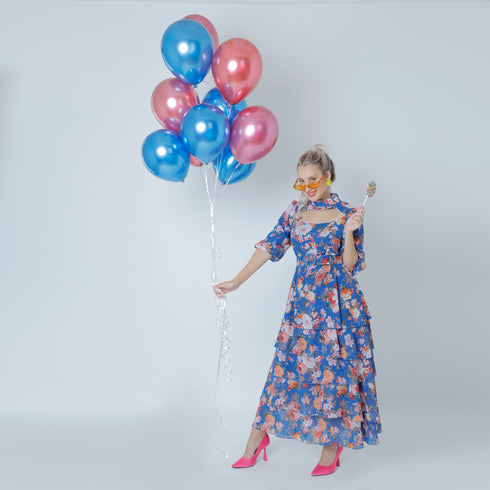 gloria Ruffle Maxi Dress