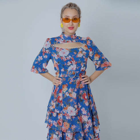 gloria Ruffle Maxi Dress