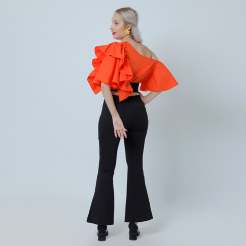 AMERICANO RUFFLE TOP