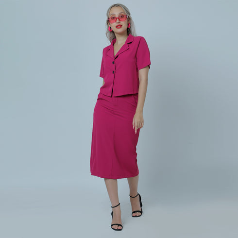 FUSCHIA POWER SUIT