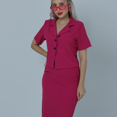 FUSCHIA POWER SUIT